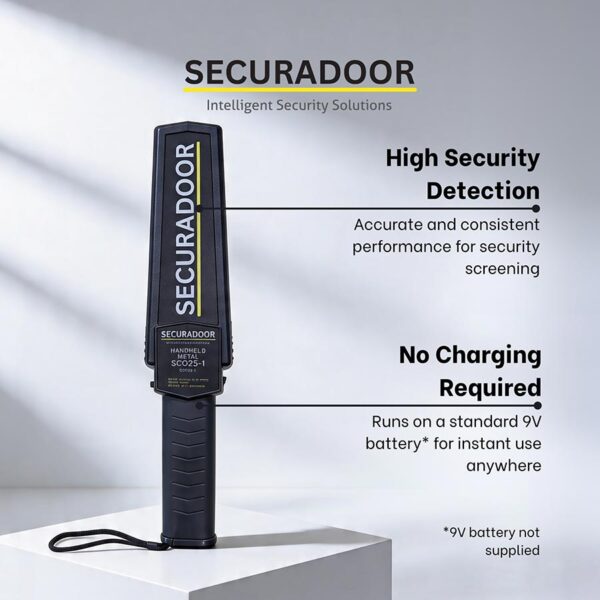 Handheld Metal Detector (9V Battery Powered)
