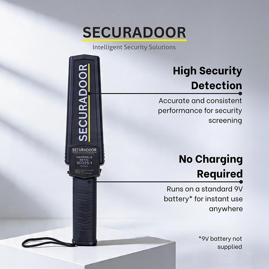 Handheld Metal Detector (9V Battery Powered)