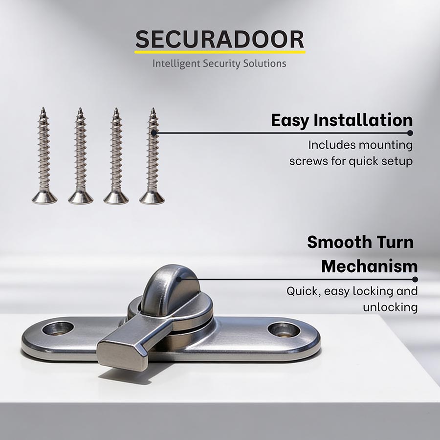 The Securadoor 180/90 Degree Lock