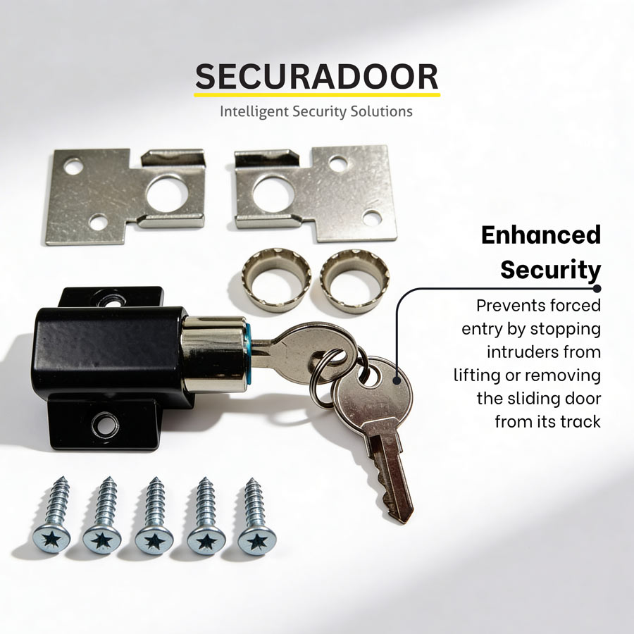 The Securadoor Sliding Patio Door Lock (Keyed)