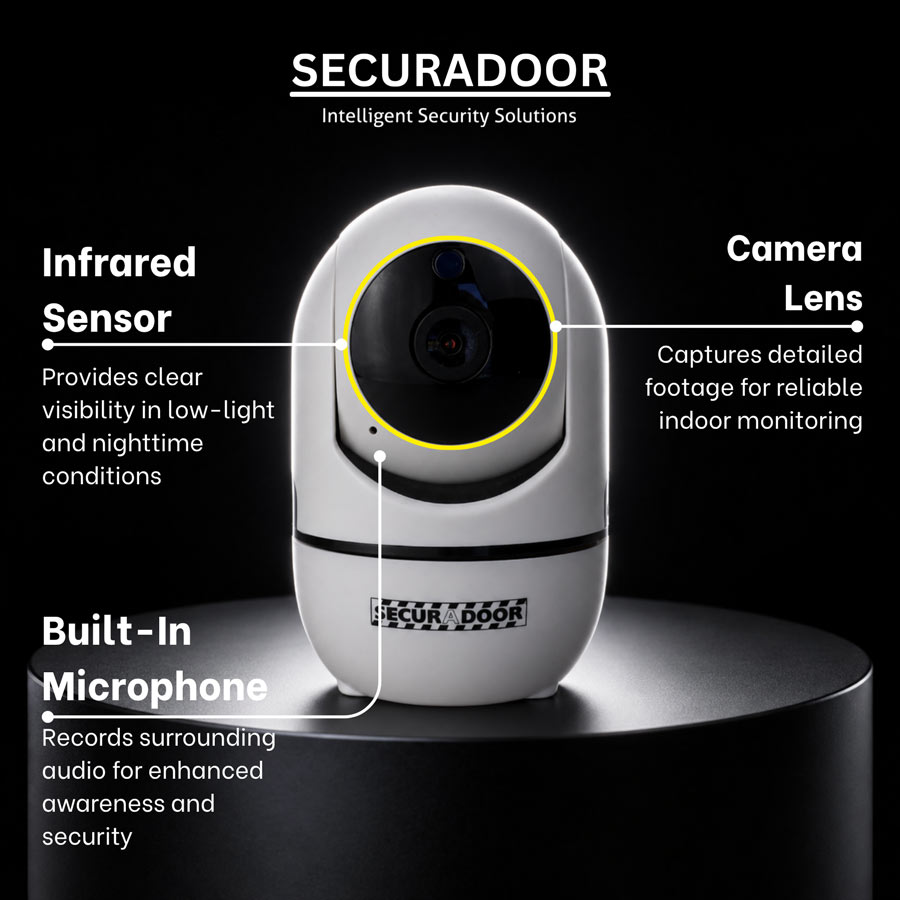 The Securadoor Indoor Wi-Fi Cloud Camera