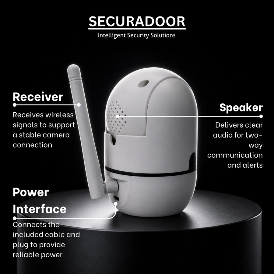 The Securadoor Indoor Wi-Fi Cloud Camera
