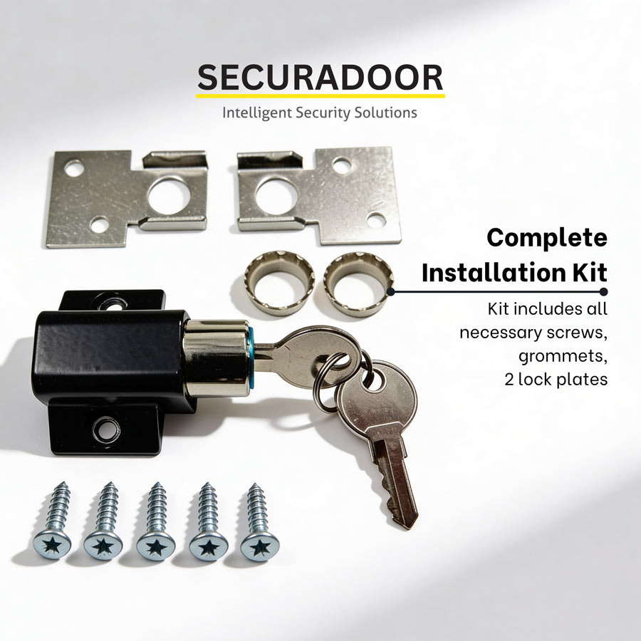 The Securadoor Sliding Patio Door Lock (Keyed)