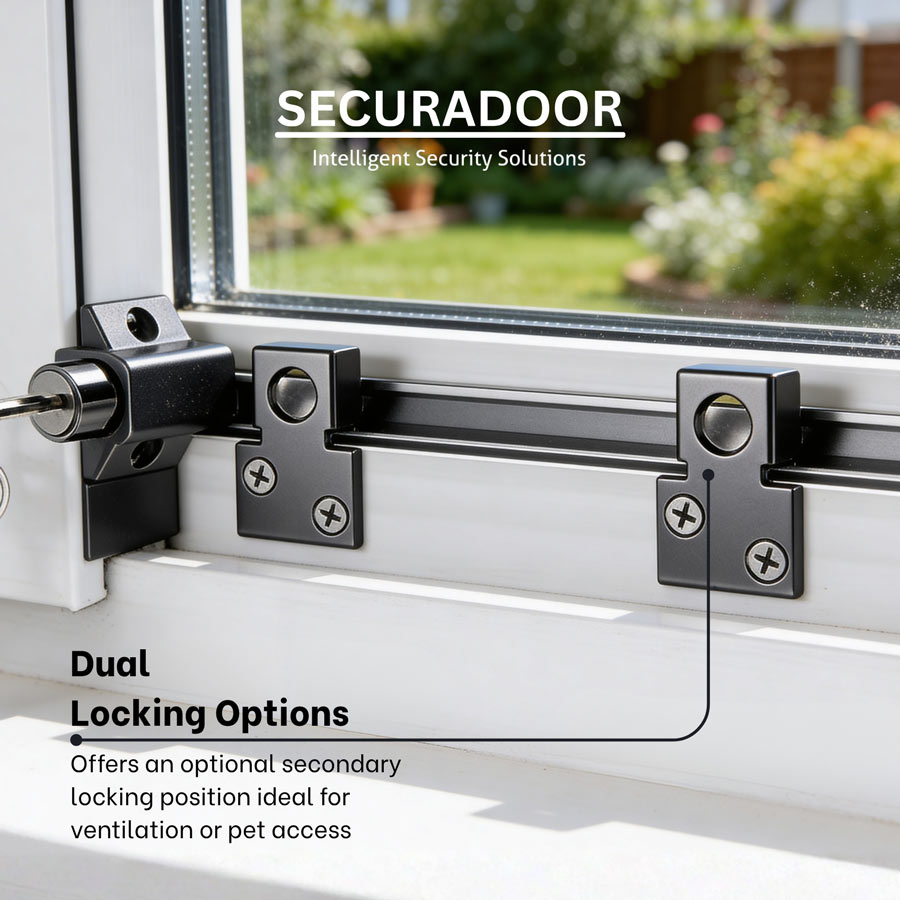 The Securadoor Sliding Patio Door Lock (Keyed)