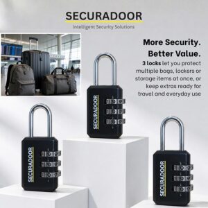 3 pack Combo Lock