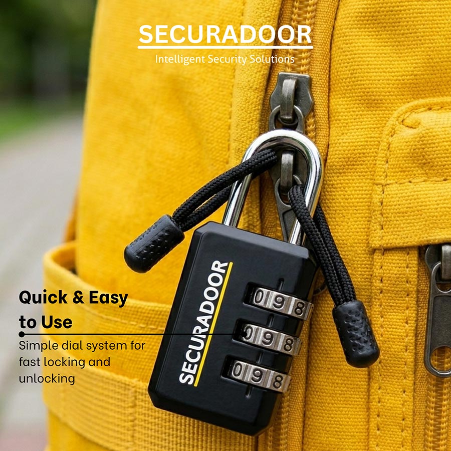 3 pack Combo Lock